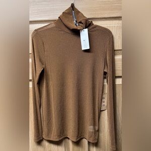 Sheer, long sleeve, turtleneck by Molly Braken